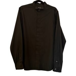Agnes B Black Cotton Étienne Poplin Shirt